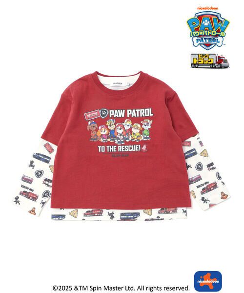 SLAP SLIP / スラップ スリップ その他 | 【パウ・パトロール×SLAPSLIP】ビッグトラックプリント半袖Tシャツ+総柄プリント長袖Tシャツ2点セット(90~130cm) | 詳細4