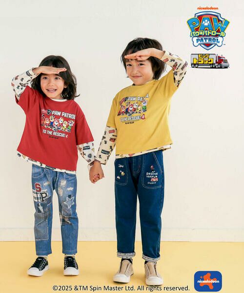 SLAP SLIP / スラップ スリップ その他 | 【パウ・パトロール×SLAPSLIP】ビッグトラックプリント半袖Tシャツ+総柄プリント長袖Tシャツ2点セット(90~130cm) | 詳細8