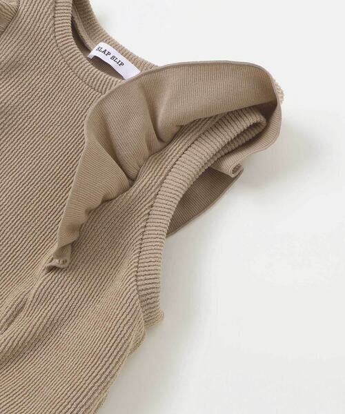 SLAP SLIP / スラップ スリップ その他 | 【お揃い】チェック花柄コーデュロイワンピース+ニットベスト2点セット(80~130cm) | 詳細14