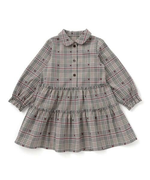 SLAP SLIP / スラップ スリップ その他 | 【お揃い】チェック花柄コーデュロイワンピース+ニットベスト2点セット(80~130cm) | 詳細21