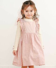 SLAP SLIP / スラップ スリップ ミニ・ひざ丈スカート | 肩フリル花柄レースジャンパースカート(80~130cm)