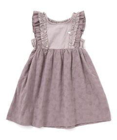 SLAP SLIP / スラップ スリップ ミニ・ひざ丈スカート | 肩フリル花柄レースジャンパースカート(80~130cm)