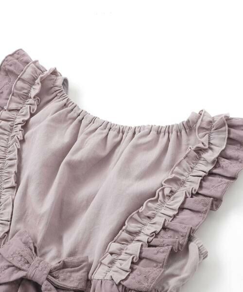 SLAP SLIP / スラップ スリップ ミニ・ひざ丈スカート | 肩フリル花柄レースジャンパースカート(80~130cm) | 詳細12