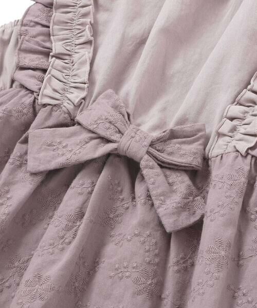 SLAP SLIP / スラップ スリップ ミニ・ひざ丈スカート | 肩フリル花柄レースジャンパースカート(80~130cm) | 詳細14