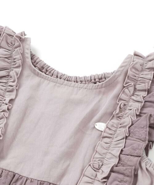 SLAP SLIP / スラップ スリップ ミニ・ひざ丈スカート | 肩フリル花柄レースジャンパースカート(80~130cm) | 詳細9