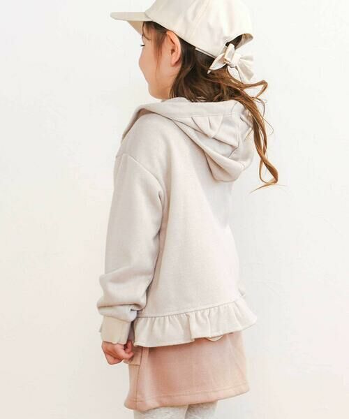 SLAP SLIP / スラップ スリップ パーカー | アニマルネコウサギ耳付きフード裾フリルフルジップパーカー(80~130cm) | 詳細4