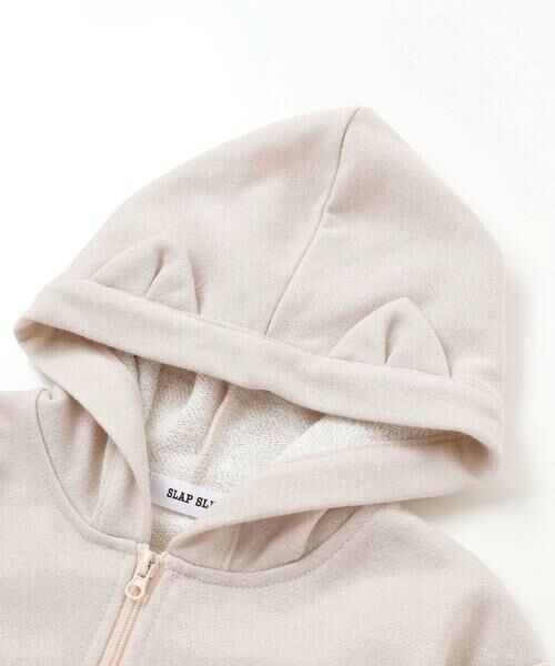 SLAP SLIP / スラップ スリップ パーカー | アニマルネコウサギ耳付きフード裾フリルフルジップパーカー(80~130cm) | 詳細7