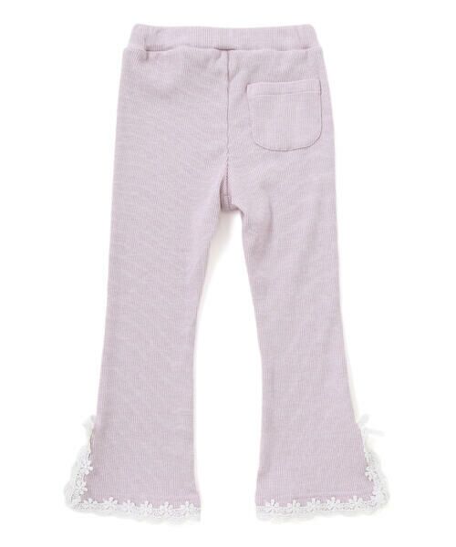 SLAP SLIP / スラップ スリップ レギンス・スパッツ | レースリボン裾フレア9分丈レギンス(80~130cm) | 詳細13