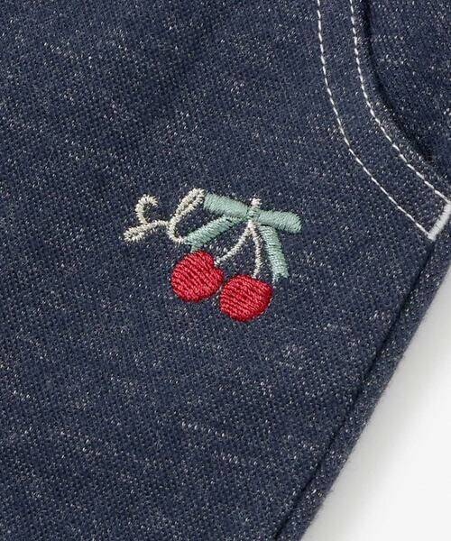 SLAP SLIP / スラップ スリップ チノ・ワークパンツ | 裾レース折り返し柄プリントデニム風パンツ(80~120cm) | 詳細2