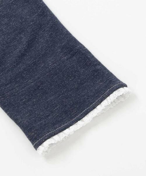 SLAP SLIP / スラップ スリップ チノ・ワークパンツ | 裾レース折り返し柄プリントデニム風パンツ(80~120cm) | 詳細4