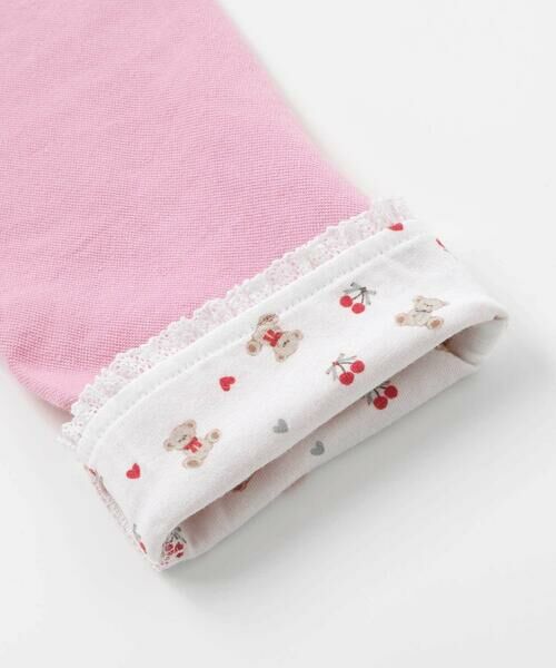 SLAP SLIP / スラップ スリップ チノ・ワークパンツ | 裾レース折り返し柄プリントデニム風パンツ(80~120cm) | 詳細10