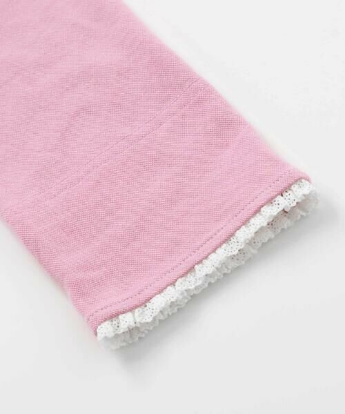 SLAP SLIP / スラップ スリップ チノ・ワークパンツ | 裾レース折り返し柄プリントデニム風パンツ(80~120cm) | 詳細11