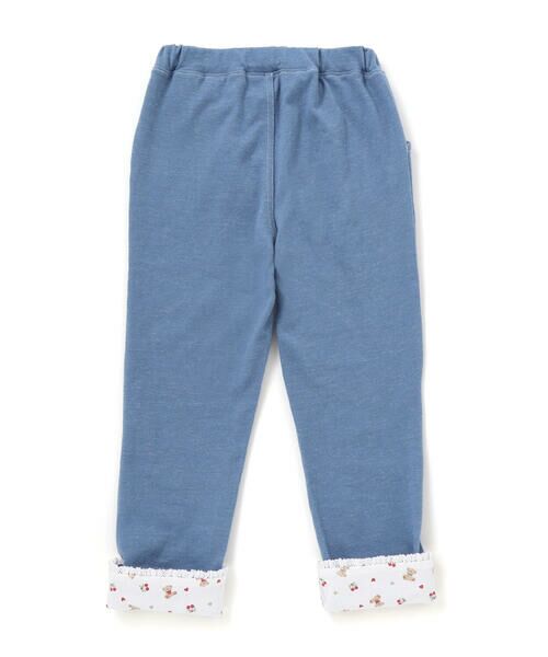 SLAP SLIP / スラップ スリップ チノ・ワークパンツ | 裾レース折り返し柄プリントデニム風パンツ(80~120cm) | 詳細17