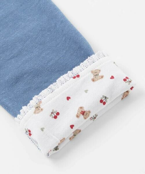 SLAP SLIP / スラップ スリップ チノ・ワークパンツ | 裾レース折り返し柄プリントデニム風パンツ(80~120cm) | 詳細19