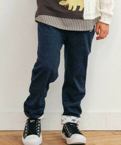 SLAP SLIP / スラップ スリップ チノ・ワークパンツ | 消防車恐竜折り返し柄プリントデニム風パンツ(80~130cm)