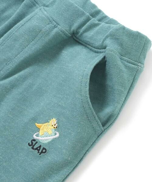SLAP SLIP / スラップ スリップ チノ・ワークパンツ | 消防車恐竜折り返し柄プリントデニム風パンツ(80~130cm) | 詳細12