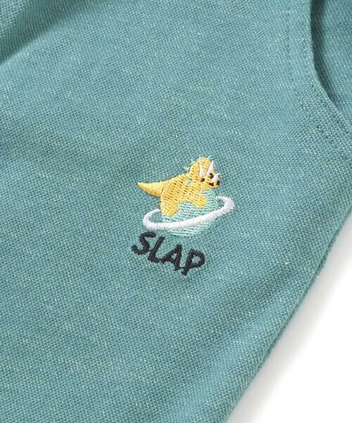 SLAP SLIP / スラップ スリップ チノ・ワークパンツ | 消防車恐竜折り返し柄プリントデニム風パンツ(80~130cm) | 詳細13