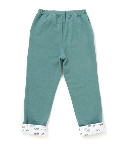 SLAP SLIP / スラップ スリップ チノ・ワークパンツ | 消防車恐竜折り返し柄プリントデニム風パンツ(80~130cm) | 詳細10