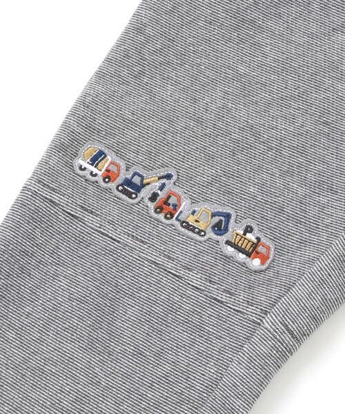 SLAP SLIP / スラップ スリップ チノ・ワークパンツ | はたらくくるまワッペン刺しゅう切り替えパンツ(80~130cm) | 詳細10