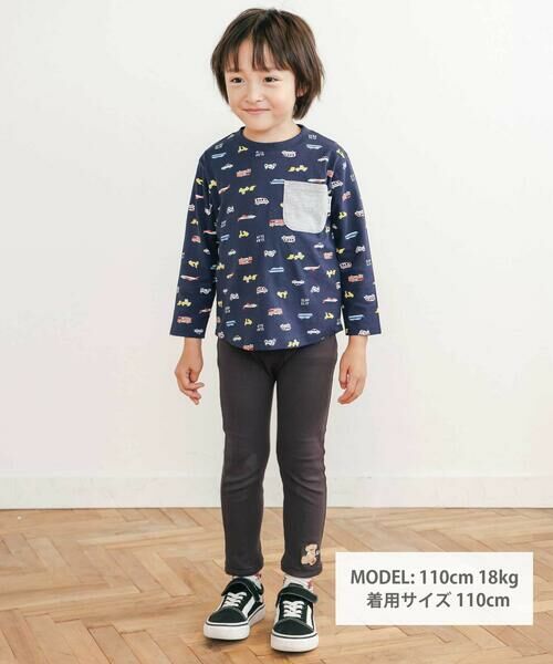 SLAP SLIP / スラップ スリップ チノ・ワークパンツ | 【スララク/防汚加工/オーガニックコットン】前後フリーで時短！パパパッと穿ける9分丈前向きパンツ(80~120cm) | 詳細3