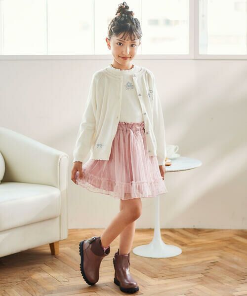 SLAP SLIP / スラップ スリップ ミニ・ひざ丈スカート | ウエストリボンキラキララメチュールスカート(90~130cm) | 詳細9