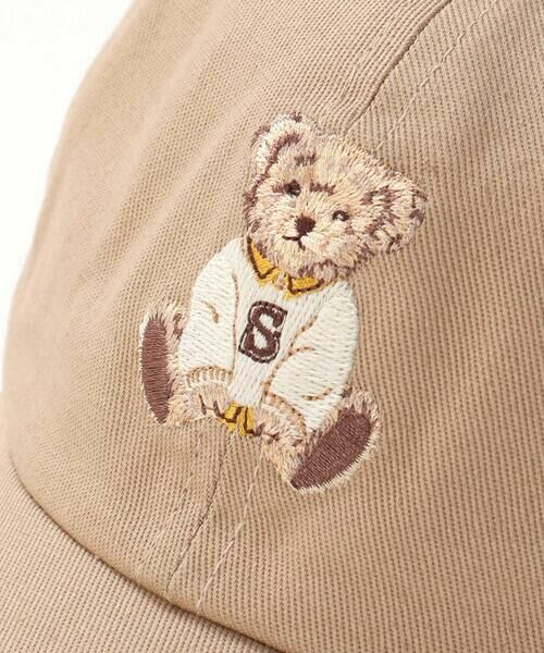SLAP SLIP / スラップ スリップ キャップ | デニムツイルアニマルクマ刺しゅうキャップ(52~54cm) | 詳細7