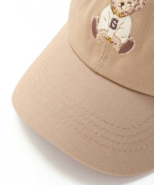SLAP SLIP / スラップ スリップ キャップ | デニムツイルアニマルクマ刺しゅうキャップ(52~54cm) | 詳細8