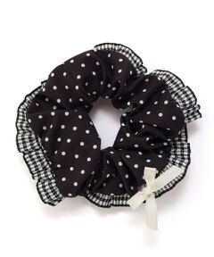 SLAP SLIP / スラップ スリップ ヘアゴム・シュシュ | チェックドットリボンフリルシュシュ