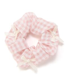 SLAP SLIP / スラップ スリップ ヘアゴム・シュシュ | チェックドットリボンフリルシュシュ