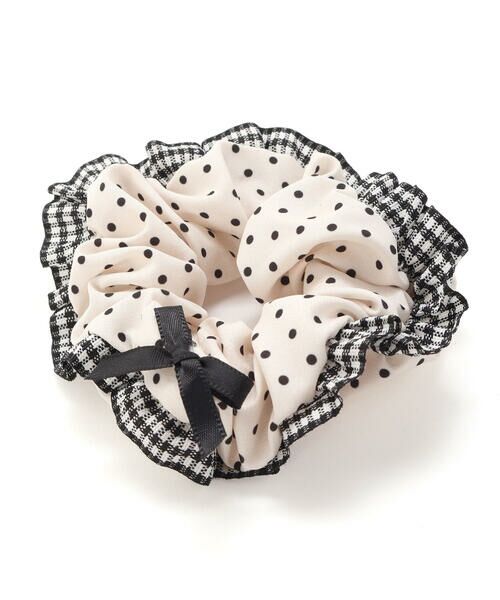 SLAP SLIP / スラップ スリップ ヘアゴム・シュシュ | チェックドットリボンフリルシュシュ | 詳細3