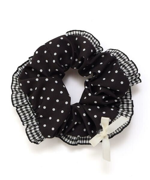 SLAP SLIP / スラップ スリップ ヘアゴム・シュシュ | チェックドットリボンフリルシュシュ | 詳細4