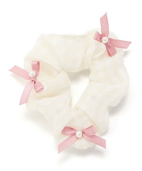 SLAP SLIP / スラップ スリップ ヘアゴム・シュシュ | チェックドットリボンフリルシュシュ | 詳細7