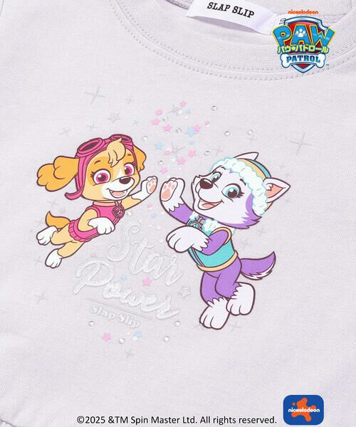 SLAP SLIP / スラップ スリップ Tシャツ | 【パウ・パトロール×SLAPSLIP】プリントキラキラプリント袖フリルトップス(90~130cm) | 詳細4