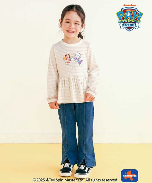 SLAP SLIP / スラップ スリップ Tシャツ | 【パウ・パトロール×SLAPSLIP】プリントキラキラプリント袖フリルトップス(90~130cm) | 詳細10