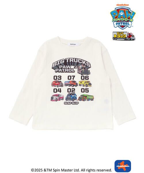 SLAP SLIP / スラップ スリップ Tシャツ | 【パウ・パトロール×SLAPSLIP】ビッグトラックプリントTシャツ(90~130cm) | 詳細2