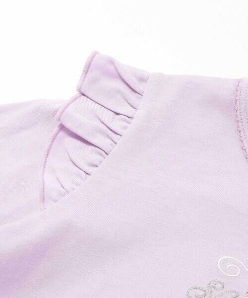 SLAP SLIP / スラップ スリップ Tシャツ | 肩フリルキラキララインストーンティータイムTシャツ(80~130cm) | 詳細12