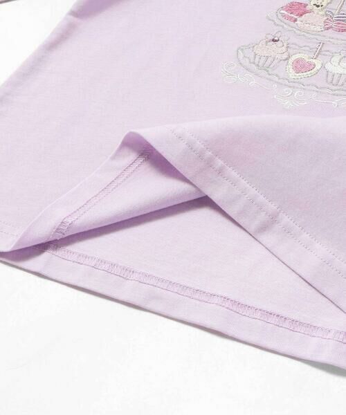 SLAP SLIP / スラップ スリップ Tシャツ | 肩フリルキラキララインストーンティータイムTシャツ(80~130cm) | 詳細14