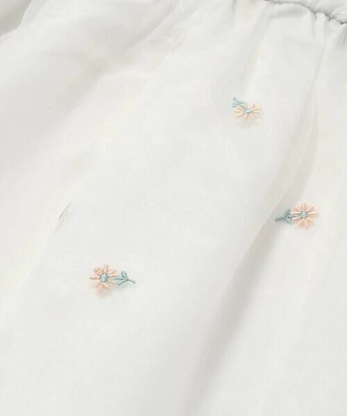 SLAP SLIP / スラップ スリップ Tシャツ | 花柄刺しゅうオーガンジービスチェドッキングTシャツ(80~130cm) | 詳細14