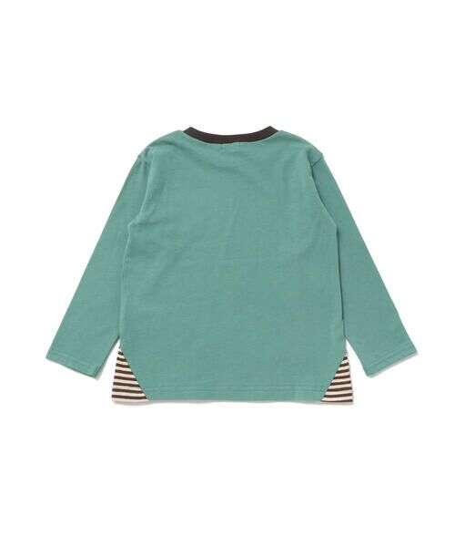 SLAP SLIP / スラップ スリップ Tシャツ | はたらくくるま恐竜ロケットプリントポケット付き長袖Tシャツ(80~130cm) | 詳細12