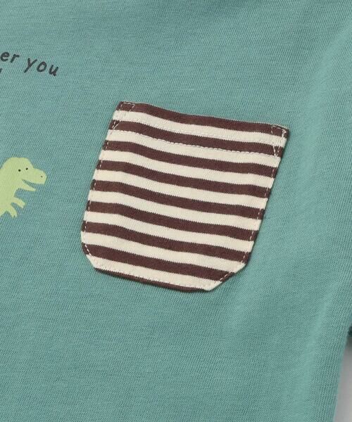 SLAP SLIP / スラップ スリップ Tシャツ | はたらくくるま恐竜ロケットプリントポケット付き長袖Tシャツ(80~130cm) | 詳細15