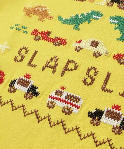 SLAP SLIP / スラップ スリップ Tシャツ | はたらくくるま恐竜ステッチ刺しゅうTシャツ(80~130cm) | 詳細11