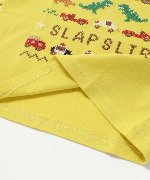 SLAP SLIP / スラップ スリップ Tシャツ | はたらくくるま恐竜ステッチ刺しゅうTシャツ(80~130cm) | 詳細14