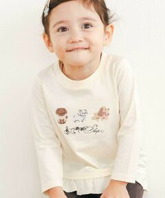 SLAP SLIP / スラップ スリップ Tシャツ | 【スララク/防汚加工/オーガニックコットン】ときめき女の子長袖Tシャツ(80~130cm)