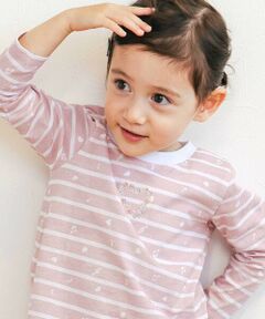 SLAP SLIP / スラップ スリップ Tシャツ | 【スララク/防汚加工/オーガニックコットン】ときめき女の子長袖Tシャツ(80~130cm)