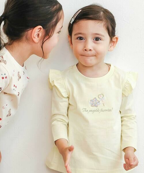 SLAP SLIP / スラップ スリップ Tシャツ | 【スララク/防汚加工/オーガニックコットン】ときめき女の子長袖Tシャツ(80~130cm) | 詳細7