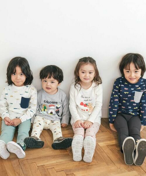 SLAP SLIP / スラップ スリップ Tシャツ | 【スララク/防汚加工/オーガニックコットン】わくわく男の子長袖Tシャツ(80~130cm) | 詳細2