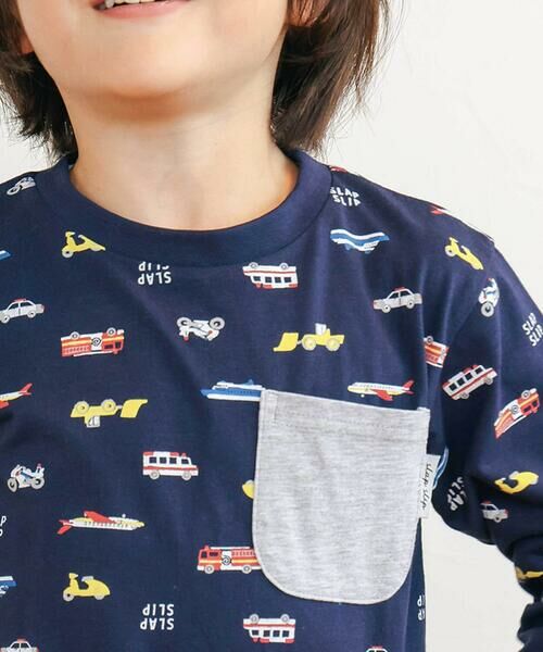 SLAP SLIP / スラップ スリップ Tシャツ | 【スララク/防汚加工/オーガニックコットン】わくわく男の子長袖Tシャツ(80~130cm) | 詳細14