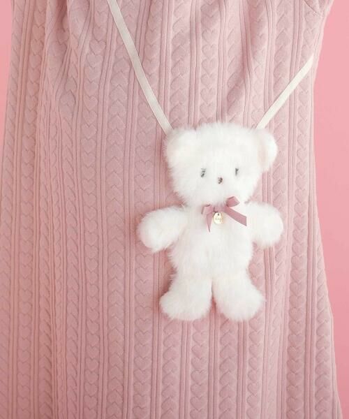 SLAP SLIP / スラップ スリップ ミニ丈・ひざ丈ワンピース | 【お揃い】アニマルクマふわふわポシェット風ワンピース(80~130cm) | 詳細6