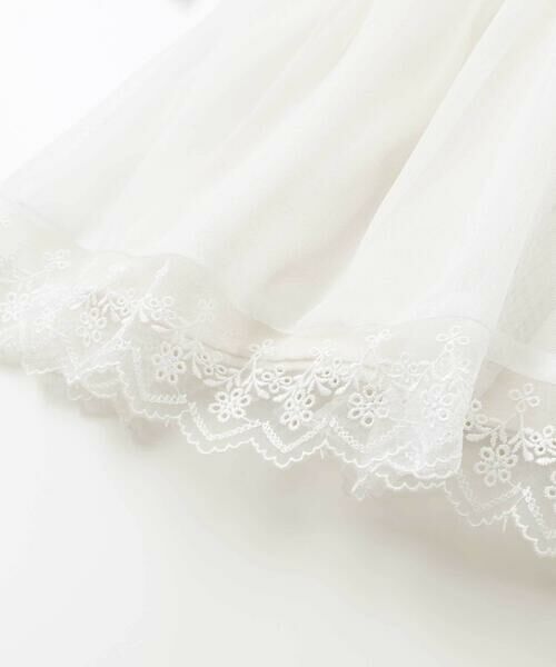 SLAP SLIP / スラップ スリップ ミニ丈・ひざ丈ワンピース | イチゴ刺しゅうフワフワチュールティアードドッキングワンピース(80~130cm) | 詳細16