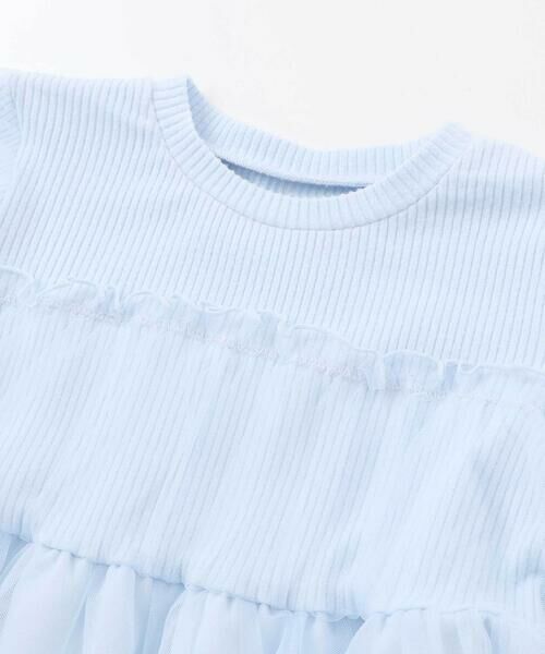 SLAP SLIP / スラップ スリップ ミニ丈・ひざ丈ワンピース | フワフワお城刺しゅうチュールドッキングワンピース(80~130cm) | 詳細5